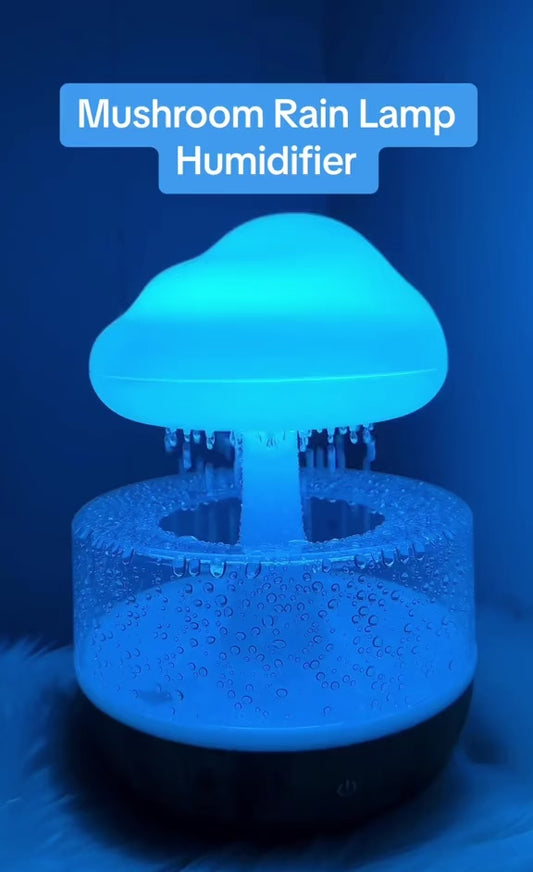Mushroom raining lamp